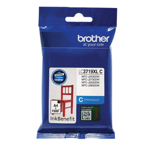 Brother LC3719XLC High Yield Ink Cartridge, Cyan (Up to 1500)