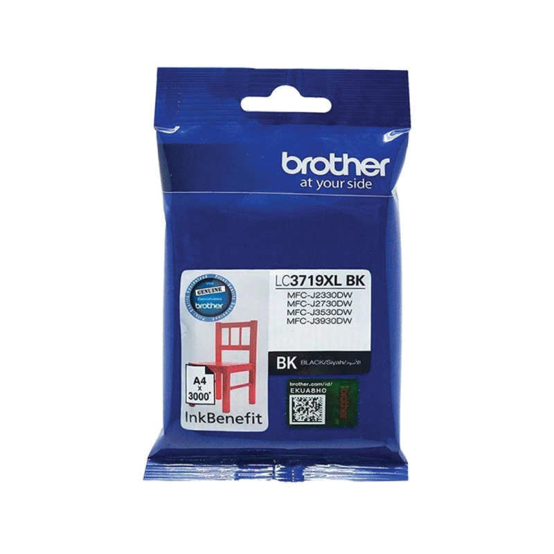 Brother LC3719XLBK Black Super High Yield Ink Cartridge (Up to 3000 Pages)